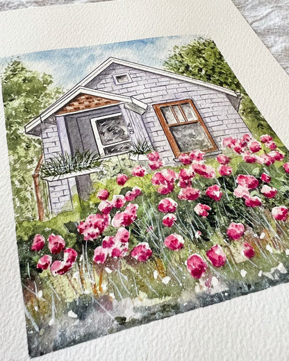 WATERCOLOR HOUSE PORTRAITS