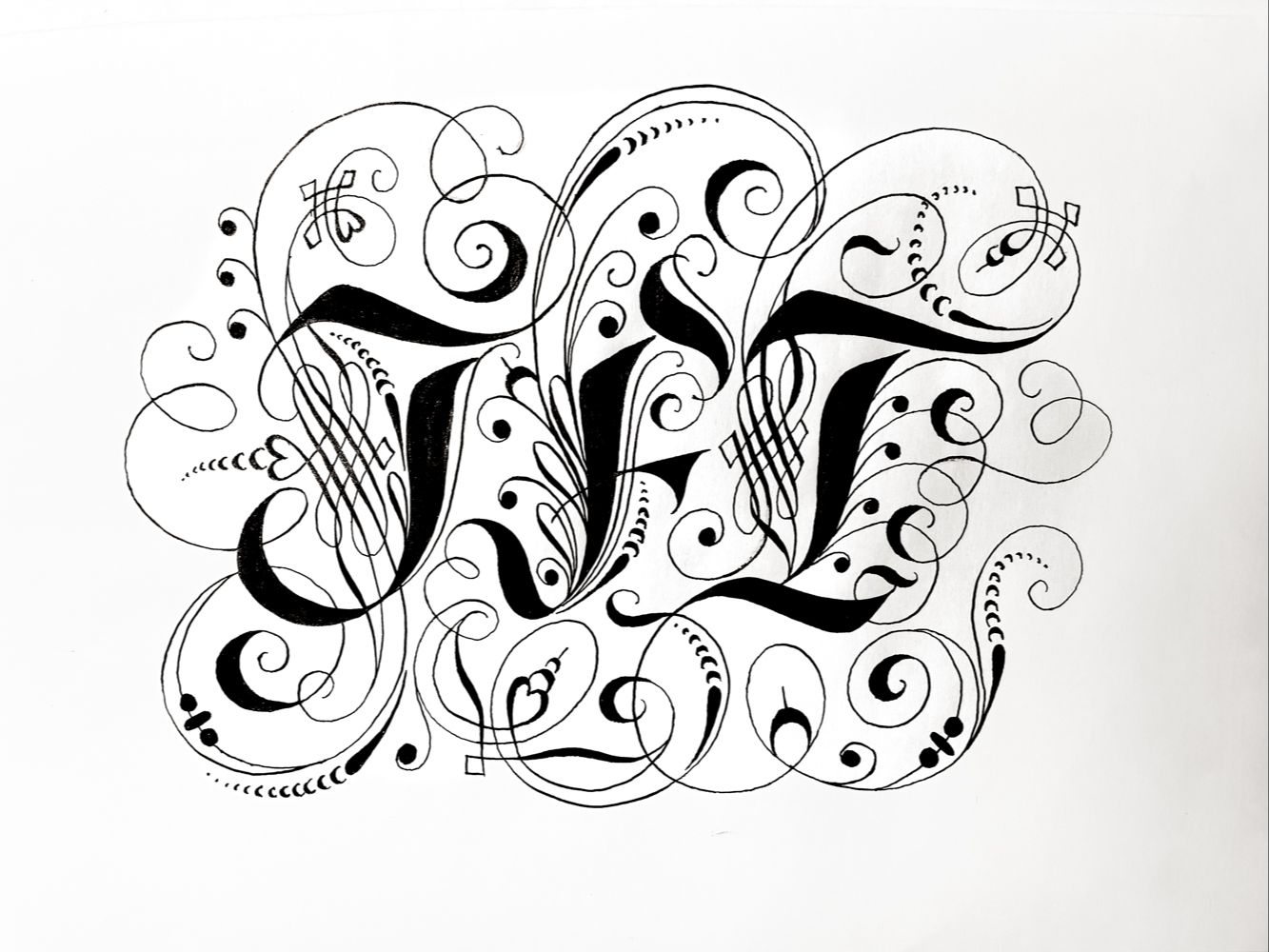 Decorated Initials: THOMAS WESTERN INSPIRED