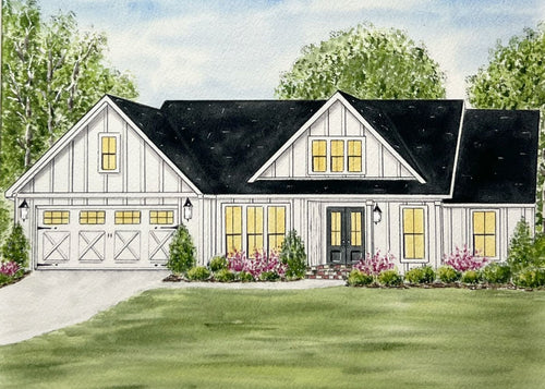 WATERCOLOR HOUSE PORTRAITS