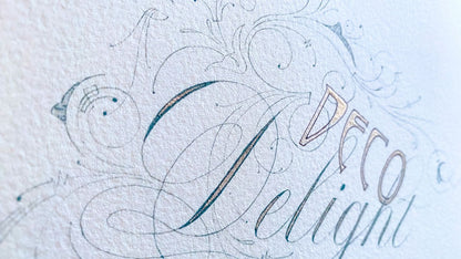 DECO DELIGHT DELICATE ART DECO FLOURISHED  DECOR