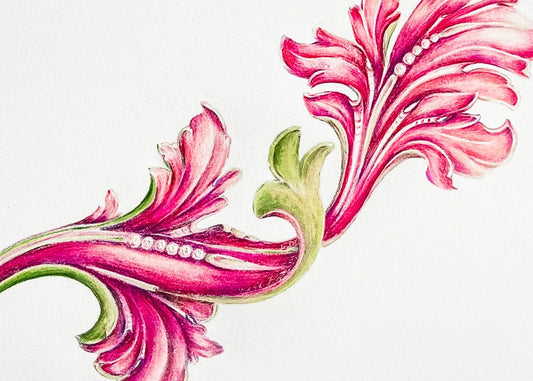 DRAWING & PAINTING ACANTHUS DESIGNS
