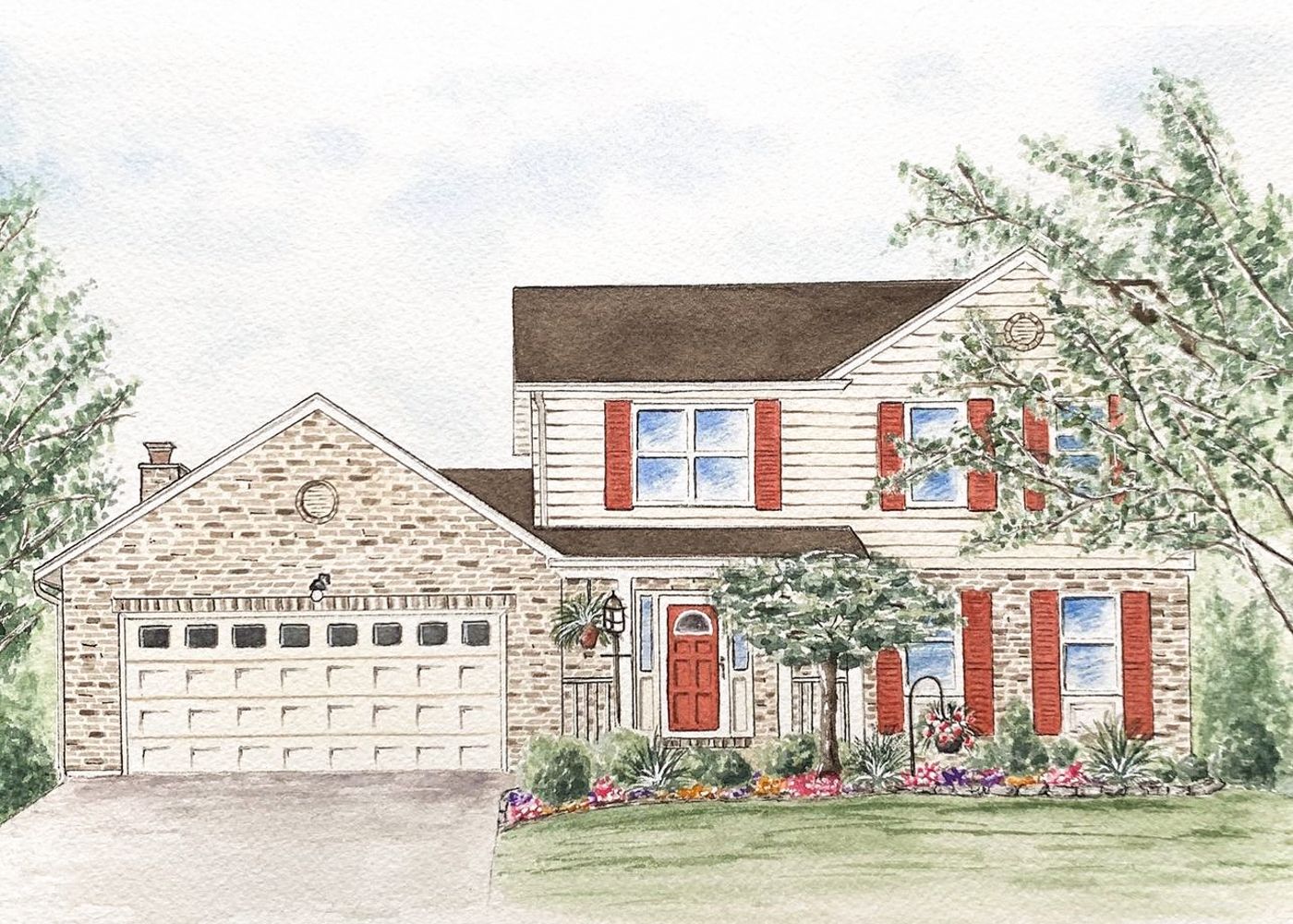WATERCOLOR HOUSE PORTRAITS