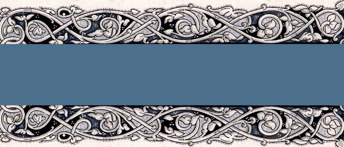 Decorated Borders: White Vines