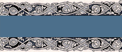 Decorated Borders: White Vines